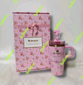 Stanley x LoveShackFancy Quencher H2.0 40 oz Tumbler – Pink Floral Insulated Stainless Steel Cup with Gift Box